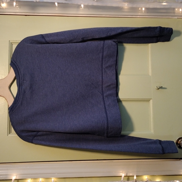 Women's Aeropostale Allergic to Mondays blue cropped sweatshirt Small - Picture 5 of 5